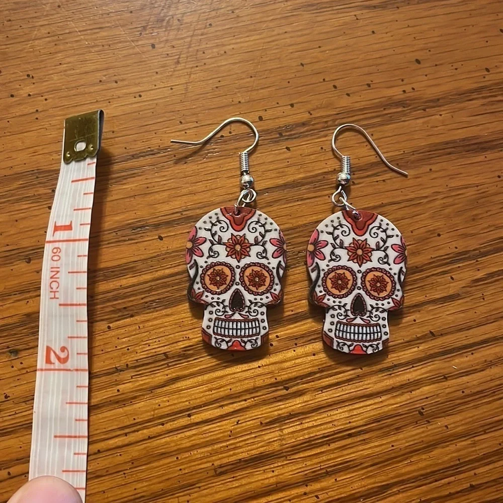 Sugar‎ Skull Earrings